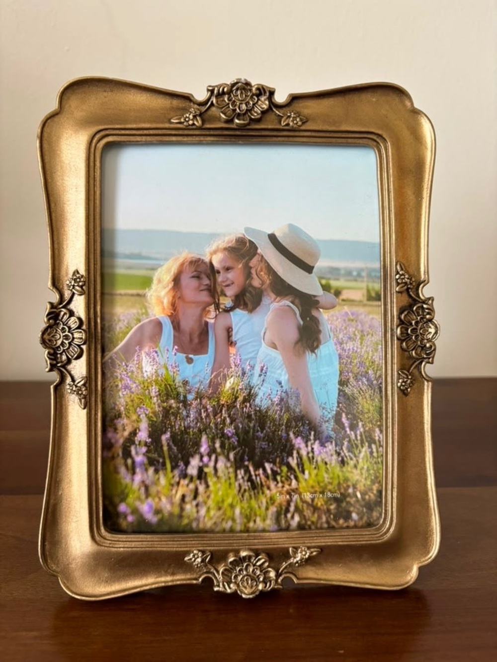 Ornate Gold Floral Decorative Photo Frame